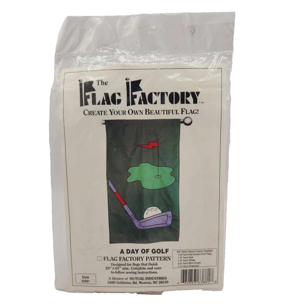 Flag Factory Garden Flag Pattern A Day of Golf Style # 63881 NEW